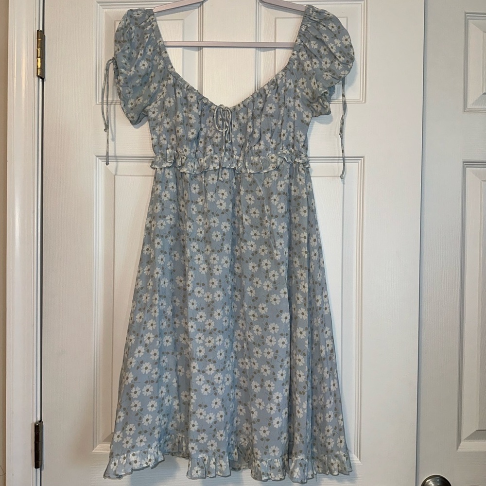 Saint Helena Blue Floral Dress XS - Picture 7 of 10